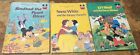 Vintage Walt Disney 1984 Books Lot Of 3 Pearl Diver, Snow white And Lil Wolf 