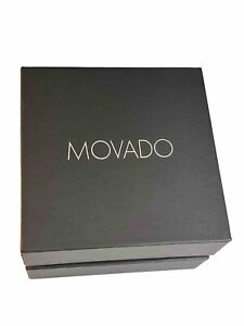 MOVADO BLACK SINGLE SLOT PRESENTATION WATCH BOX