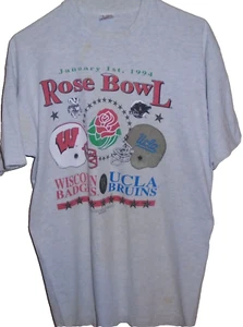 vintage 1994 Wisconsin Badgers vs UCLA Bruins Rose Bowl t shirt Large - Picture 1 of 2