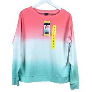 Splendido top da donna pesca verde acqua verde acqua tintura termica maniche lunghe nuovo con etichette donna taglia S - Foto 1 di 2
