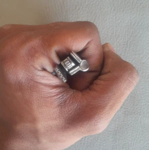 Vintage Stahl Mini indisches Symbol Juwelier Silberschmied Metall Stanzstempel Werkzeug 5 Stck. - Bild 1 von 5