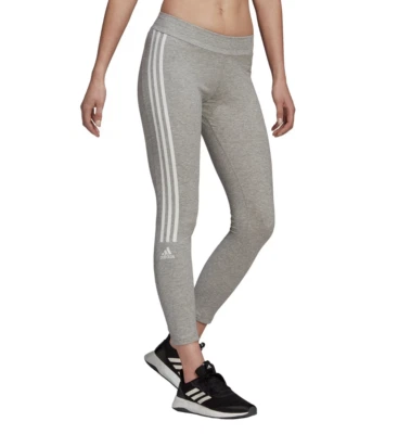 Adidas Ladies Sweatpants 7/8 Tracksuit Bottoms Grey WHITE SIZE S, M L New - Image 1 of 4