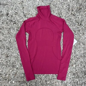 LULULEMON Swiftly Speed Cuello Alto Mujer Talla 4 Rojo Violeta NUEVO con Etiquetas $88 - Imagen 1 de 16