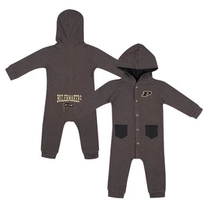 Newborn & Infant Colosseum Charcoal Purdue Boilermakers Zando-Zan Waffle - Picture 1 of 3