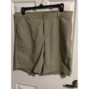 Pantalones Cortos Greg Norman Para Hombre 38 Beige Bolsillos Carga Cintura Elástica Golf 9" Entrepierna  - Imagen 1 de 1
