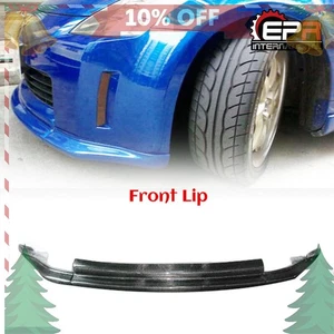 For 03-06 Nissan 350Z Z33 VS Style Carbon Fiber Front Bumper Spoiler Lip Bodykit - Imagen 1 de 9