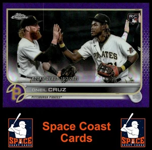 Actualización cromada Topps 2022 #USC74 Oneil Cruz refractor púrpura - Imagen 1 de 2