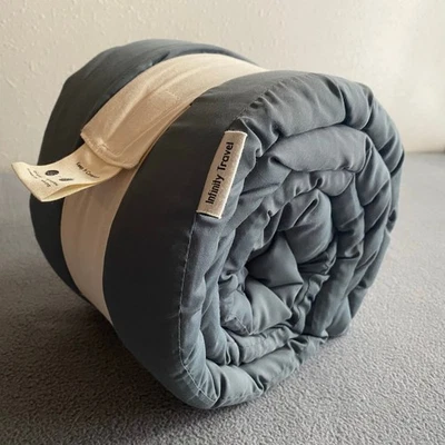 Infinity Travel Neck Pillow Soft 360 Scarf Support Versatile Mobius Shape Slate - Image 1 of 4