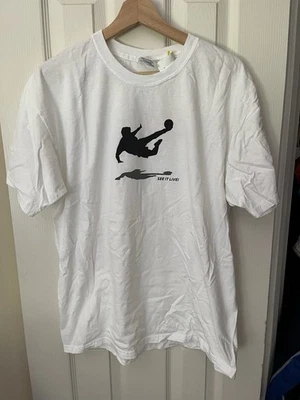 Vintage 2000s y2k ESPN 360 Live Soccer Football T-shirt White Mens Large - Image 1 of 4