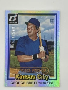 2015 Panini Donruss Baseball George Brett #240 Press Proof /299 - Picture 1 of 2