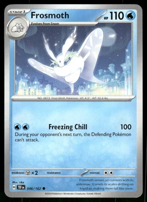Frosmoth 046/162 Common Normal NM Pokemon SV05: Temporal Forces - Image 1 of 2