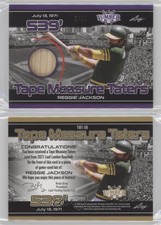 2021 Leaf Lumber Tape Measure Taters Relics Purple /10 Reggie Jackson HOF