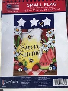 Spring Garden Flag Sweet Summer 12.5 X 18 Vibrant Colors Made In The   - Picture 1 of 4
