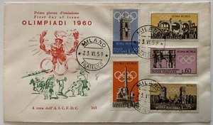 Busta Primo Giorno - Olimpiadi 1960 FDC - Foto 1 di 3