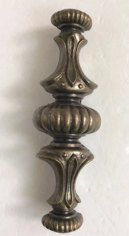 Vintage Ornate Metal Door Gate Handle L- 7 3/4” Cover