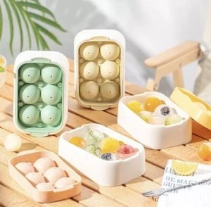 2pcs Freezer Ice Ball Maker Mold,  6 Round Ice Cube Tray, Color Random - Picture 1 of 7