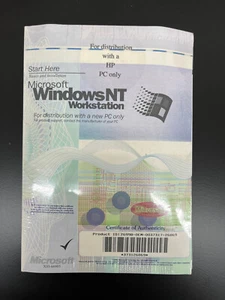 Microsoft Windows NT Workstation Sealed Package Software - Picture 1 of 2