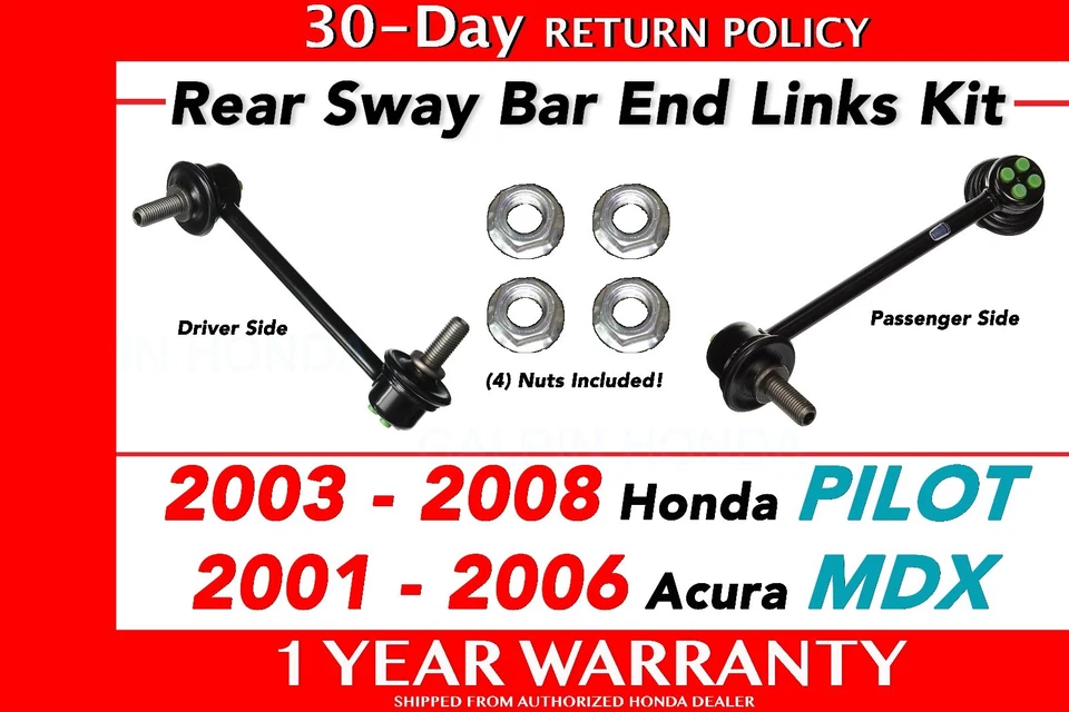 Kit de eslabones de extremo de barra estabilizadora trasera original OEM Honda Pilot 2003-2008 MDX Foto 1 de 1