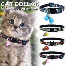 Cat Collar With Bell Adjustable Beautiful Tribal Patterns For Dog Aztec Cat A0D6