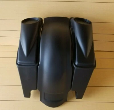 Alforjas extendidas de 6", guardabarros trasero y tapas de 6,5 para Harley Davidson 94-2008. Foto 1 de 4