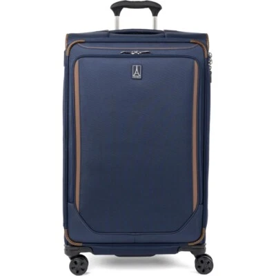 Classic Lightweight Softside Expandable Checked Luggage Wheel Spinner Suitcase - Image 1 of 4