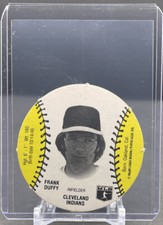 1977 BURGER CHEF FUN MEAL DISCS MLB #NNO Frank Duffy Cleveland Indians MSA EXMT