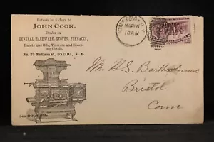 New York: Oneida 1894 John Cook Kitchen Stove Illustrated Advertising Cover - Picture 1 of 2