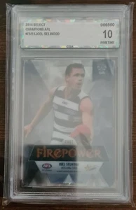 Joel Selwood Pristine CGA 10 Firepower 2014 Select AFL Champions Geelong Cats - Picture 1 of 2