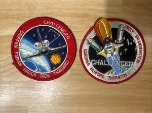 NASA Challenger Space Shuttle Vintage Patches sehr schöner und unbenutzter Zustand - Bild 1 von 4