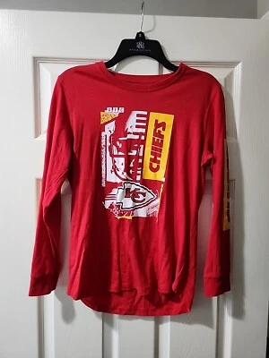 Camiseta manga larga Chiefs diseño gráfico equipo NFL ropa niños XL Foto 1 de 4
