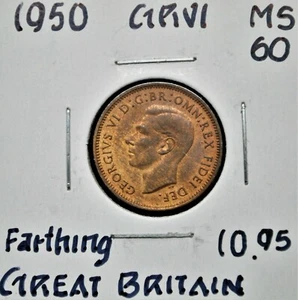 1950 Great Britain Farthing - Picture 1 of 2