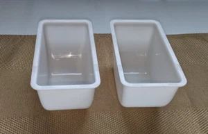 Bar Caddy Replacement Plastic Inserts/ 1 Pint/ White/ Set of 2 - Bild 1 von 4