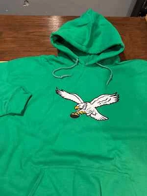 Philadelphia Eagles Hoodie, S-2XL,  Kelly Green     FREE SHIPPING!!!! - Image 1 of 4
