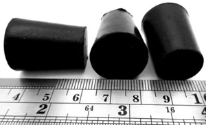 #2 Rubber Stoppers, No Center hole, Plugs 17mm To 19mm Tube Pipe Container Holes - Picture 1 of 12