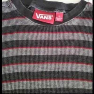 Vans Youth Striped Long Sleeved Shirt Large  - Image 1 of 2