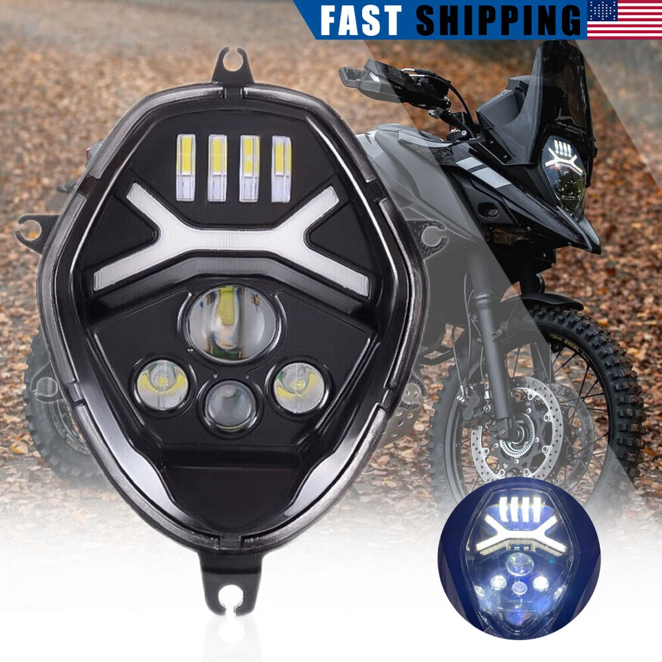 Farol de LED plug & play com feixe DRL Hi/Lo para Suzuki V-Strom 650 DL650 DL 1000 - Imagem 1 de 4