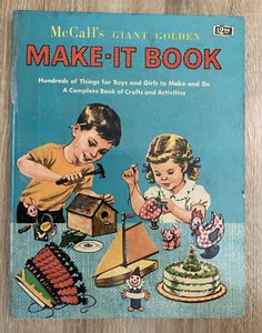 Vintage McCall's Giant Golden Make-It Book Crafts Activities 1961 COMPLETE Uncut - Imagen 1 de 14
