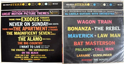 LOT OF 2 VARIOUS HITS FROM GREAT MOTION PICTURE THEMES WESTERNS VINYL LP RECORD Foto 1 de 4
