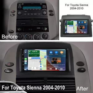 for Toyota Sienna 2004-2010 Radio Car Stereo Apple Carplay Android GPS Nav w/Cam - Picture 1 of 17