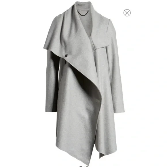 Abrigo ALLSAINTS City Monument Lana Italiana Gris Talla 2 Foto 1 de 4
