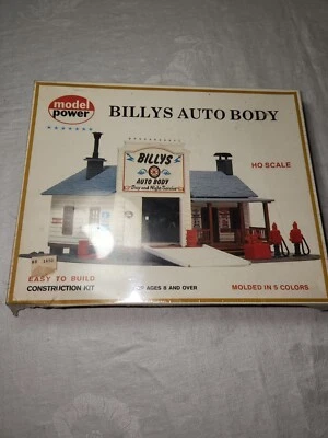 Vintage Model Power HO Scale Billy's Auto Body NIB Sealed No.414 - Image 1 of 4