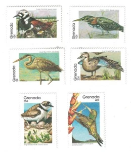 6 1989 GRENADA BIRDS STAMP MNH - Picture 1 of 1