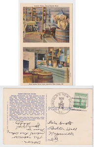 TurtlesTradingPost- Berry Lincoln Store- 1942 Lincoln's New Salem, IL DPO Card - Picture 1 of 1