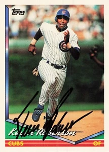 Chicago Cubs Signed Auto Baseball Card Kevin Roberson - Picture 1 of 2