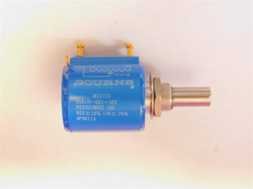 Bourns 3501H-001-103 10K 3% 2W 10-Turn Hybritron Element Precision Potentiometer - Image 1 of 1