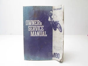 1991 91 Suzuki RM80 RM 80 Motorcycle Owners Service Manual OEM 990011-02B25-03A - Bild 1 von 12