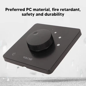 (Black)50W Volume Controller Easy Installation Safety 50W Volume Control 5 Fit - Picture 1 of 24