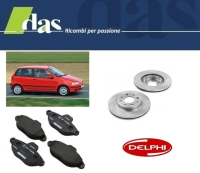 DISCHI FRENO E PASTIGLIE DELPHI FIAT PUNTO (176_) 1.1 - 1.2 - 1.7 TD ANTERIORI - Immagine 1 di 3
