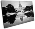 Washington DC Landmarks SINGLE CANVAS WALL ART Picture Print VA