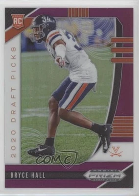 2020 Panini Prizm Draft Picks Rookies Purple Bryce Hall #170 Rookie RC - Image 1 of 2